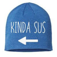 Kinda Sus Arrow Gaming Meme Matching Halloween Costume Funny Sustainable Beanie