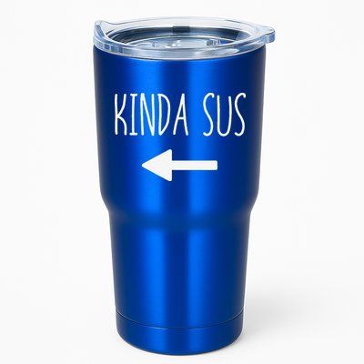 Kinda Sus Arrow Gaming Meme Matching Halloween Costume Funny Tumbler