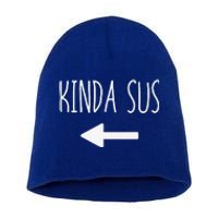 Kinda Sus Arrow Gaming Meme Matching Halloween Costume Funny Short Acrylic Beanie