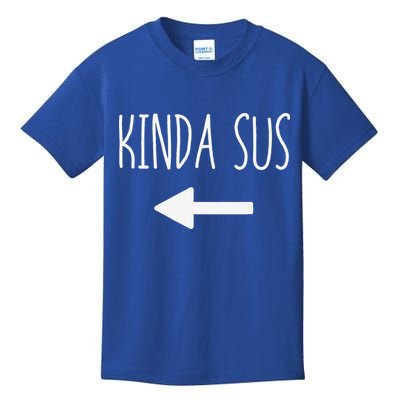 Kinda Sus Arrow Gaming Meme Matching Halloween Costume Funny Kids T-Shirt