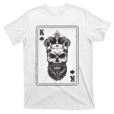 King Skull And Queen 2/2 Card Hearts Flush Couple Matching T-Shirt