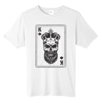 King Skull And Queen 2/2 Card Hearts Flush Couple Matching Tall Fusion ChromaSoft Performance T-Shirt