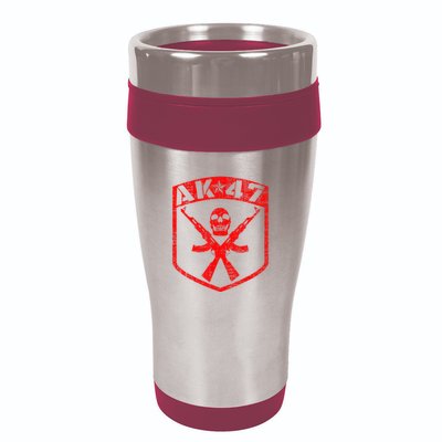 Kalashnikov Skull Ak47 Assault Rifle Gun 16oz Travel Tumbler