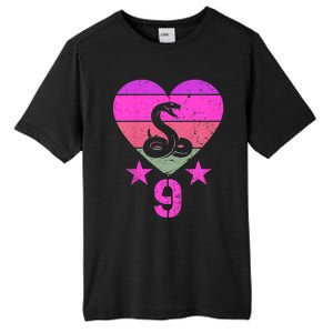 Kids Snake Birthday 9 Year Old Boy Girl Snake 9th Birthday Tall Fusion ChromaSoft Performance T-Shirt