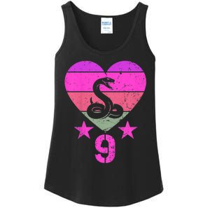 Kids Snake Birthday 9 Year Old Boy Girl Snake 9th Birthday Ladies Essential Tank