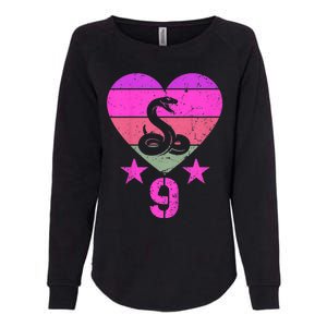 Kids Snake Birthday 9 Year Old Boy Girl Snake 9th Birthday Womens California Wash Sweatshirt