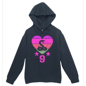 Kids Snake Birthday 9 Year Old Boy Girl Snake 9th Birthday Urban Pullover Hoodie