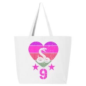 Kids Snake Birthday 9 Year Old Boy Girl Snake 9th Birthday 25L Jumbo Tote