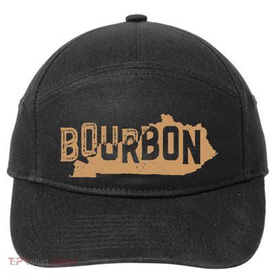 Kentucky State Bourbon Whiskey Drinking 7-Panel Snapback Hat