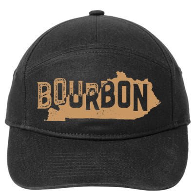 Kentucky State Bourbon Whiskey Drinking 7-Panel Snapback Hat