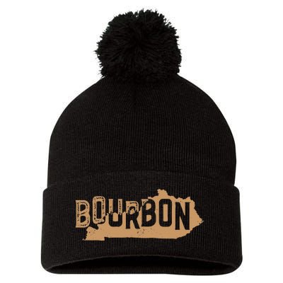 Kentucky State Bourbon Whiskey Drinking Pom Pom 12in Knit Beanie