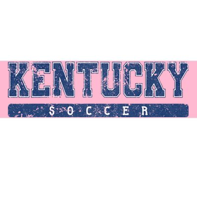 Kentucky Soccer Blue Vintage Text Bumper Sticker