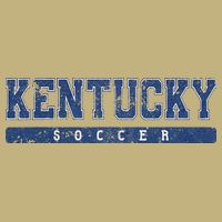 Kentucky Soccer Blue Vintage Text T-Shirt