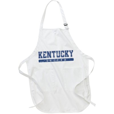 Kentucky Soccer Blue Vintage Text Apron