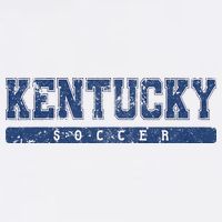 Kentucky Soccer Blue Vintage Text Sweatshirt
