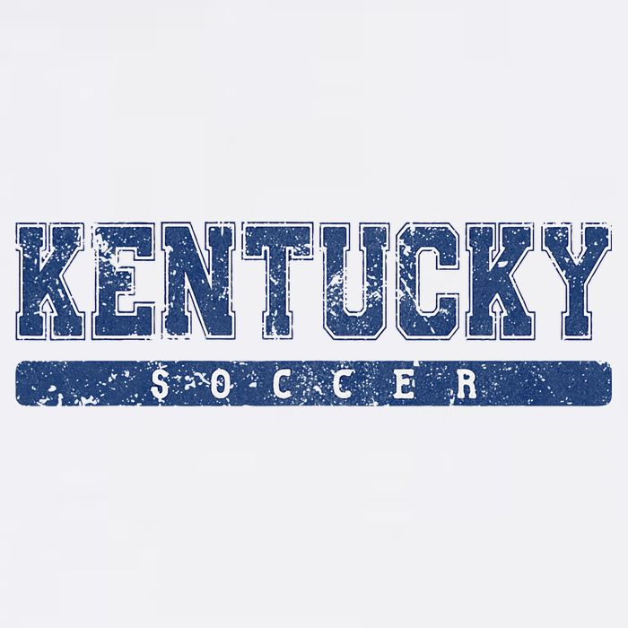 Kentucky Soccer Blue Vintage Text Sweatshirt