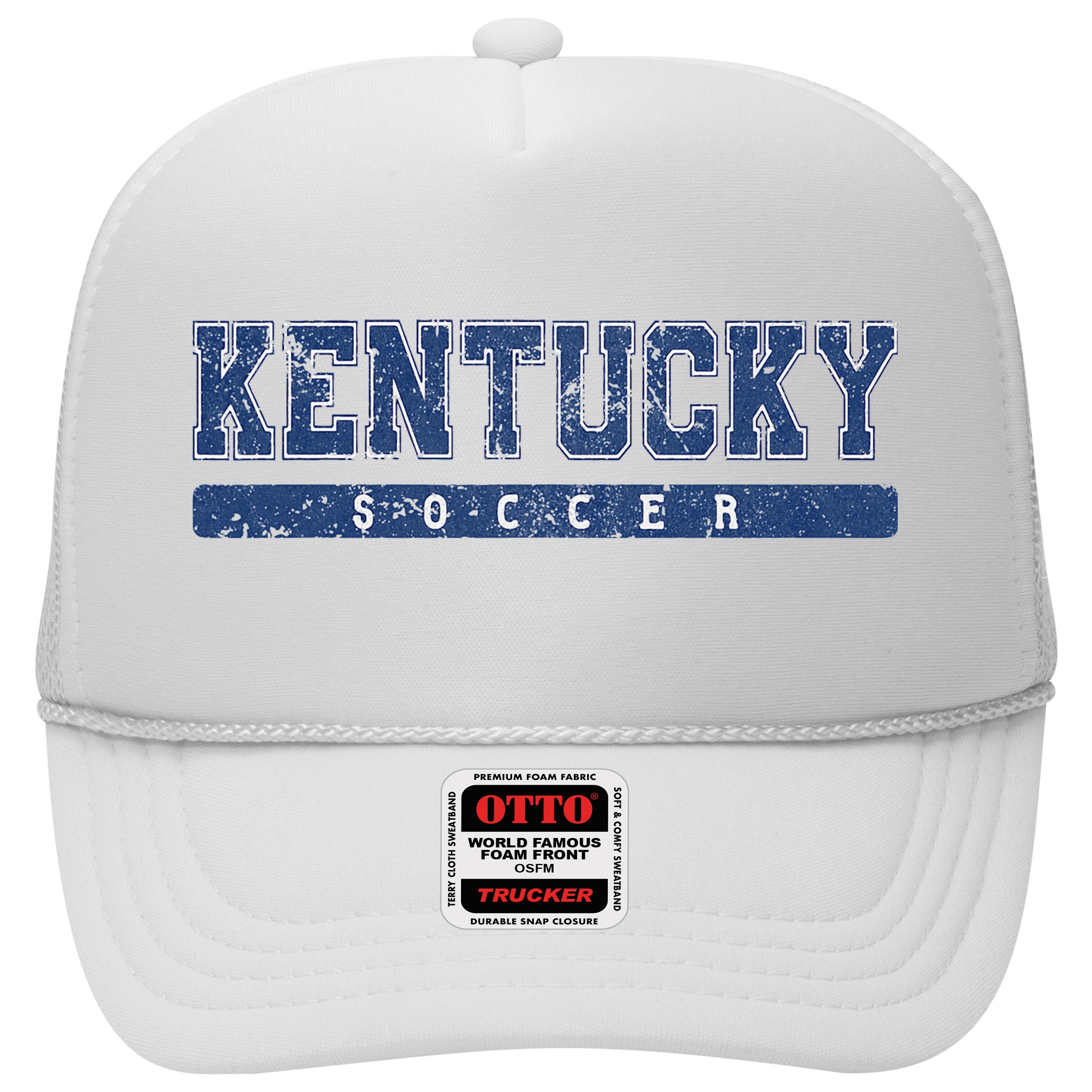 Kentucky Soccer Blue Vintage Text Hat