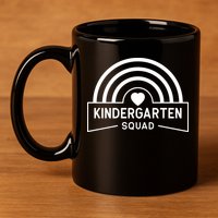 Kindergarten Squad Back To School 11oz C Handle Ceramic Mug
