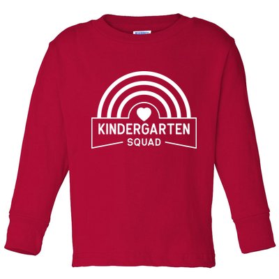 Kindergarten Squad Back To School Toddler Long Sleeve Shirt