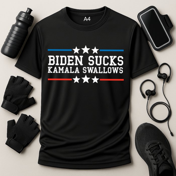 Kamala Swallows Biden Sucks Cooling Performance Crew T-Shirt