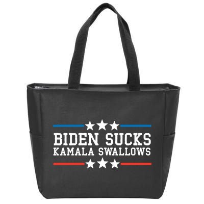 Kamala Swallows Biden Sucks Zip Tote Bag