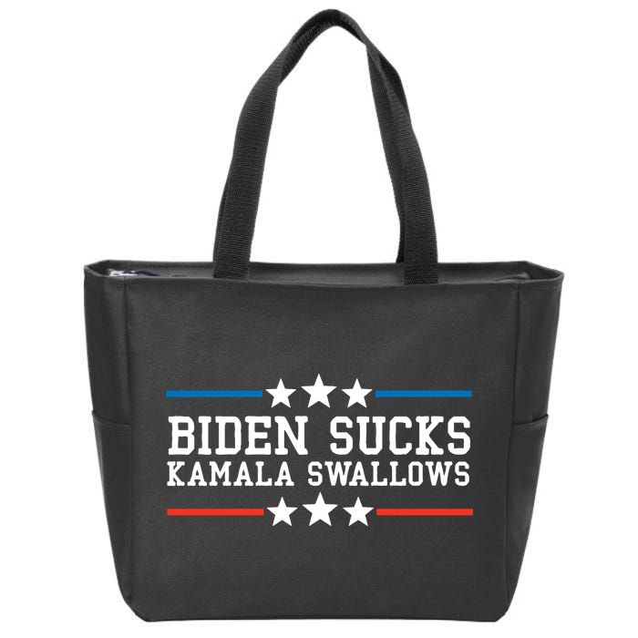 Kamala Swallows Biden Sucks Zip Tote Bag