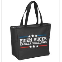 Kamala Swallows Biden Sucks Zip Tote Bag