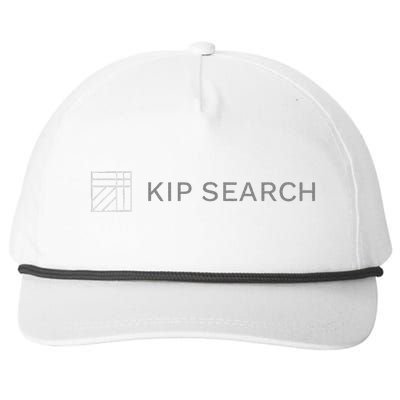 Kip Search Black And White Snapback Five-Panel Rope Hat