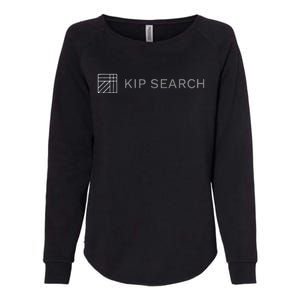 Kip Search Black And White Womens California Wash Sweatshirt