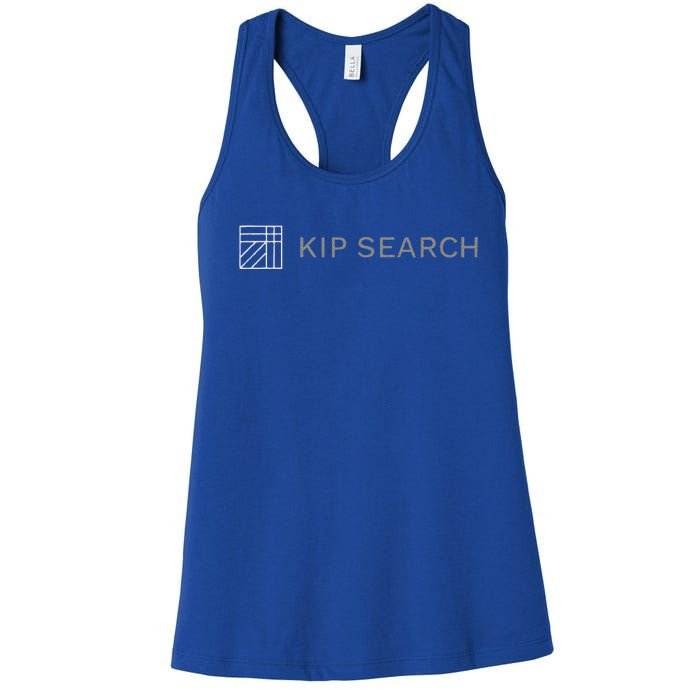 Kip Search Black And White Women's Racerback Tank