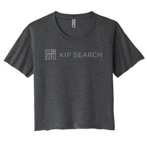 Kip Search Black And White Women's Crop Top Tee