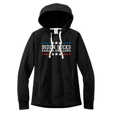 Kamala Swallows Biden Sucks Women's Fleece Hoodie