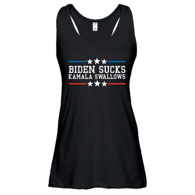 Kamala Swallows Biden Sucks Ladies Essential Flowy Tank