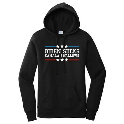 Kamala Swallows Biden Sucks Women's Pullover Hoodie