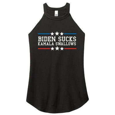 Kamala Swallows Biden Sucks Women's Perfect Tri Rocker Tank