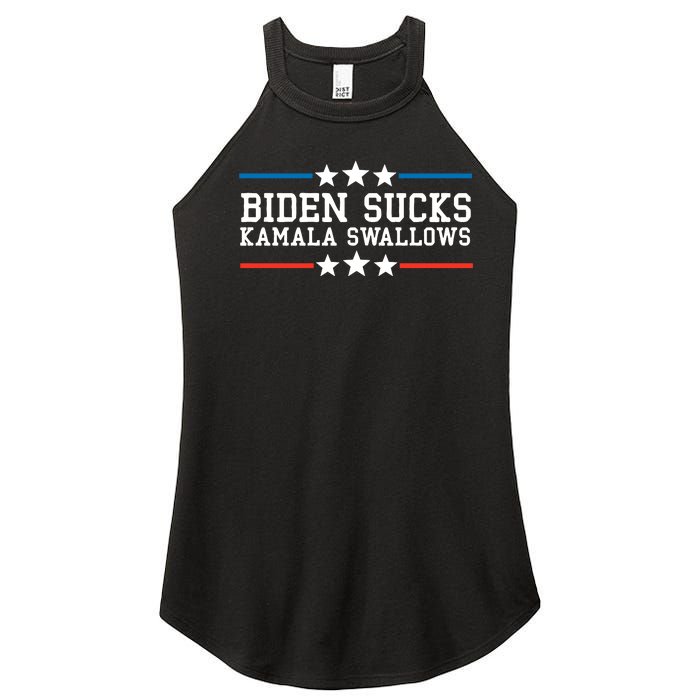 Kamala Swallows Biden Sucks Women's Perfect Tri Rocker Tank