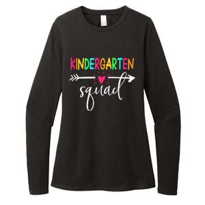 Kindergarten Squad Back To School Team Teacher Student Womens CVC Long Sleeve Shirt