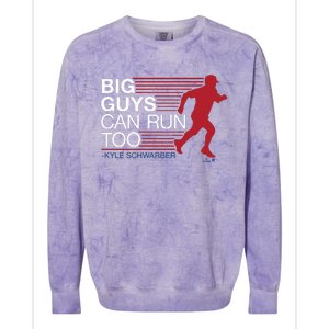 Kyle Schwarber Big Guys Can Run Too Colorblast Crewneck Sweatshirt