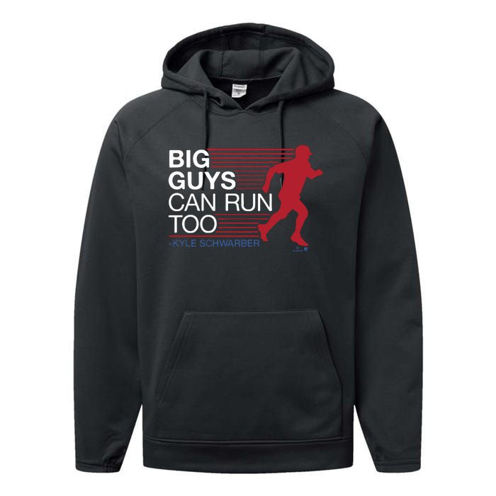 Kyle Schwarber Big Guys Can Run Too Performance Fleece Hoodie