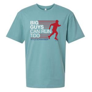 Kyle Schwarber Big Guys Can Run Too Sueded Cloud Jersey T-Shirt