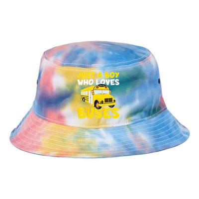 Kids School Bus Costume Just A Who Loves Buses Tie Dye Newport Bucket Hat