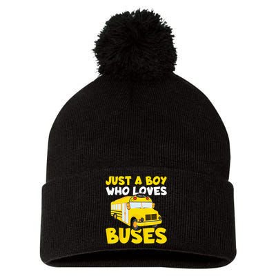 Kids School Bus Costume Just A Who Loves Buses Pom Pom 12in Knit Beanie