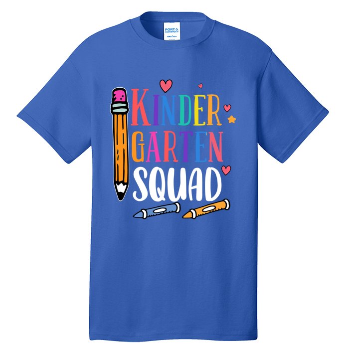 Kindergarten Squad Back To School Kindergarten Teacher Gift Tall T-Shirt