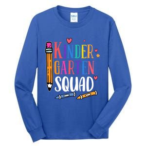 Kindergarten Squad Back To School Kindergarten Teacher Gift Tall Long Sleeve T-Shirt