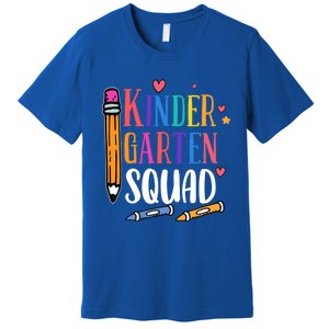 Kindergarten Squad Back To School Kindergarten Teacher Gift Premium T-Shirt