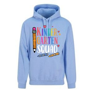 Kindergarten Squad Back To School Kindergarten Teacher Gift Unisex Surf Hoodie