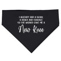 Knee Surgery Completed Funny Knee Replacement Gift Recovery USA-Made Doggie Bandana