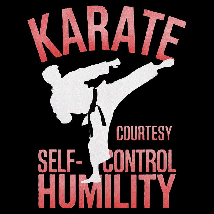 Karate Silhouette Courtesy & Discipline Backpack