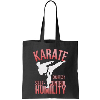 Karate Silhouette Courtesy & Discipline Bag