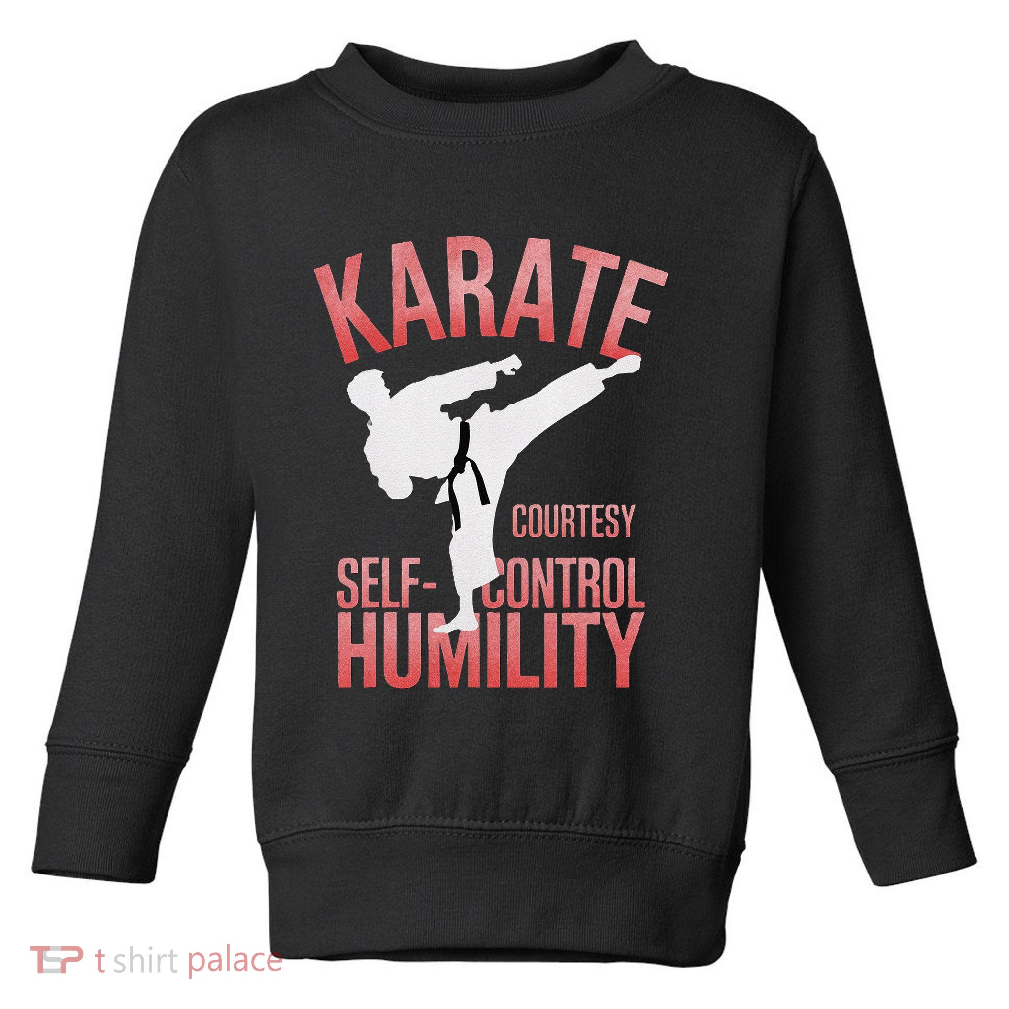 Karate Silhouette Courtesy & Discipline Toddler Sweatshirt